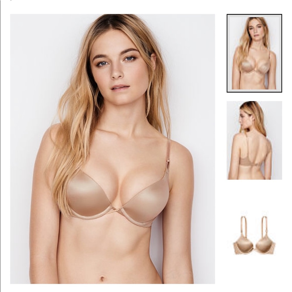 VS Hot Pink Bombshell Add-2-Cup Push-Up Bra